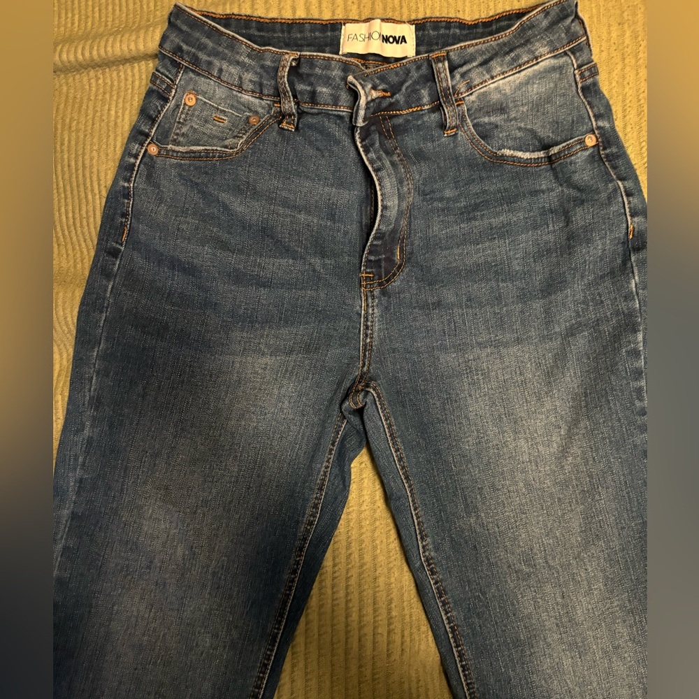 Fashion Nova tall gently used jeans size 11.